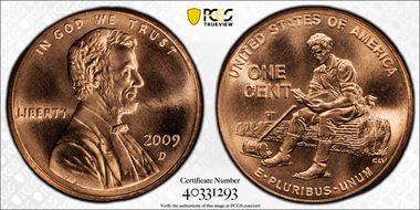 2009-D 1C Lincoln-Formative Years MS67RD