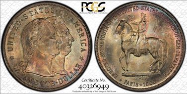 1900 $1 Lafayette MS66+