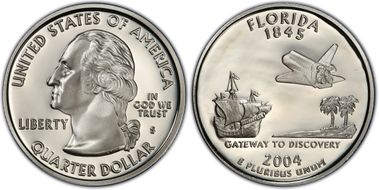 2004-S 25C Florida Silver PR70DCAM