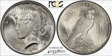 1924 $1 MS67