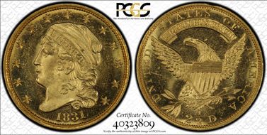 1831 $2.50 MS66+ PL