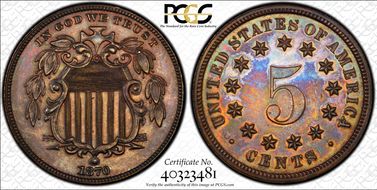 1870 5C J-805 PR63BN