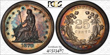 1870 25C J-877 PR65