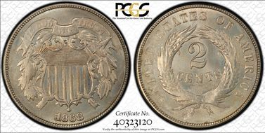 1868 2C J-613 PR64
