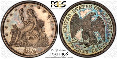 1874 20C J-1354 PR65