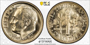 1970-D 10C FS-901, Reverse of 1968 MS66FB