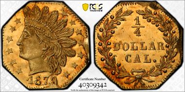 1873/2 25C BG-792 MS65PL