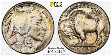 1925-S 5C MS65+