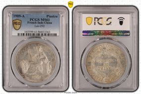 1909-A Piastre Lec-292 MS61