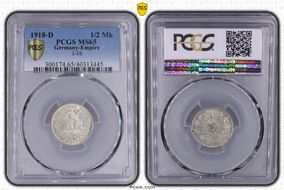 1918-D 1/2 Mk J-16 MS65