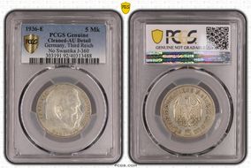 1936-E 5 Mk No Swastika J-360 N1