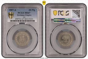 1887-A 20 Pfg J-6 MS67