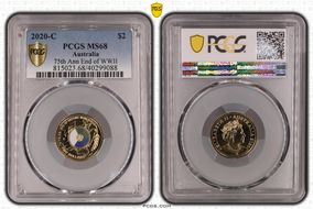 2020-C $2 75th Ann End of WWII Colorized MS68