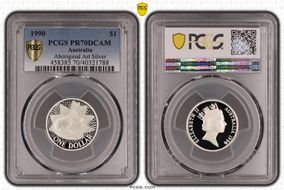 1990 $1 Aboriginal Art Ag PR70DCAM