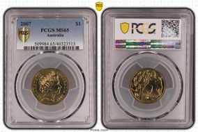 2007 $1 MS65