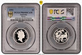 1991 $1 Silver PR69DCAM
