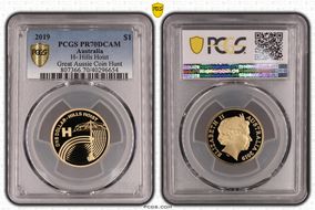 2019 $1 H- Hills Hoist Great Aussie Coin Hunt PR70DCAM