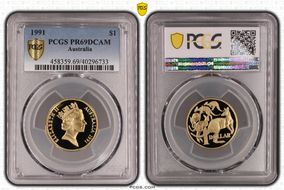 1991 $1 PR69DCAM
