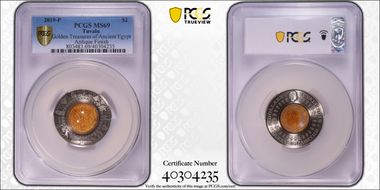 2019-P $2 Golden Treasures of Ancient Egypt Antique Finish MS69