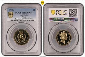 1986 $1 Peace PR69CAM