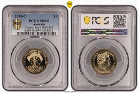 2018-C $1 Convict Era 1788-1868 MS69