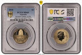 2018 $1 Invictus Games Al-Br MS69
