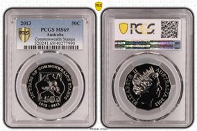 2013 50C Commonwealth Stamps MS69