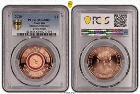 2020 $1 Qantas Centenary 1920-2020 MS68RD