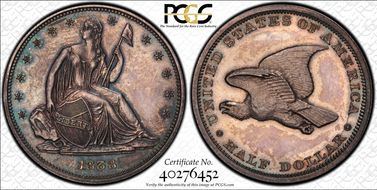 1838 50C J-79 Original PR63