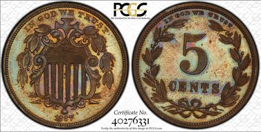 1867 5C J-573a PR64BN