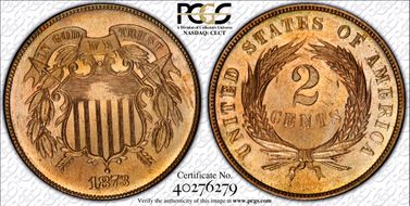 1873 2C Open 3 PR66+ RD