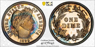 1899 10C PR67CAM