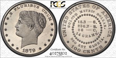 1879 $1 J-1633 PR66+ CAM