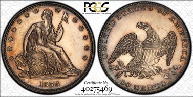 1838 50C J-82 Original PR63