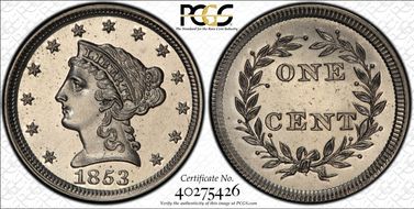 1853 1C J-150 Thin PR66