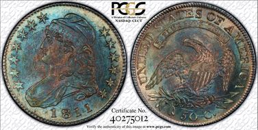 1811 50C Large 8 MS65+