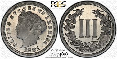 1881 3C J-1670 PR66+ DCAM