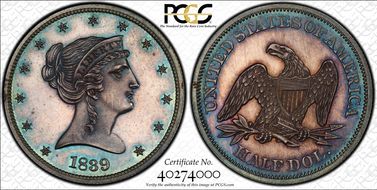 1839 50C J-97 Restrike PR65