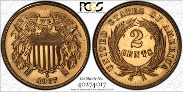 1867 2C J-557 PR62