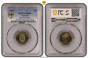 2014 $2 Remembrance - Colorized MS66