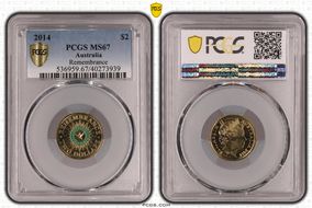 2014 $2 Remembrance - Colorized MS67