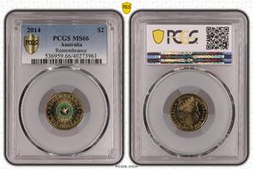 2014 $2 Remembrance - Colorized MS66