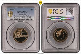 2017-C $1 Trans-Australian Railway MS69