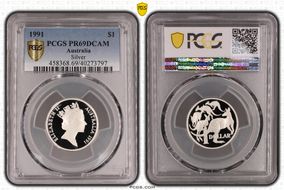 1991 $1 Silver PR69DCAM
