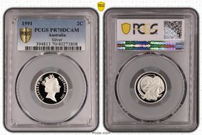 1991 2C Silver PR70DCAM