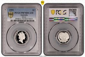 1991 2C Silver PR70DCAM
