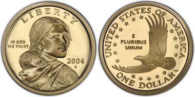 2004-S SAC$1 PR70DCAM