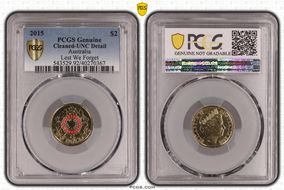 2015 $2 Lest We Forget Colorized N1