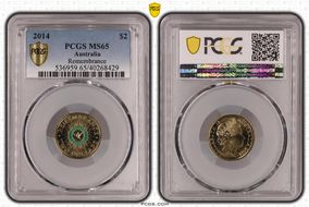 2014 $2 Remembrance - Colorized MS65