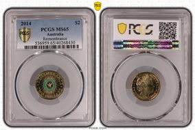 2014 $2 Remembrance - Colorized MS65